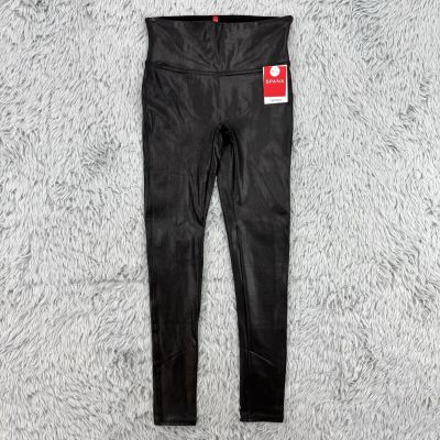 Spanx Leggings Women’s S Black NWT Faux Leather Petite 2437Q Workout MSRP: $98